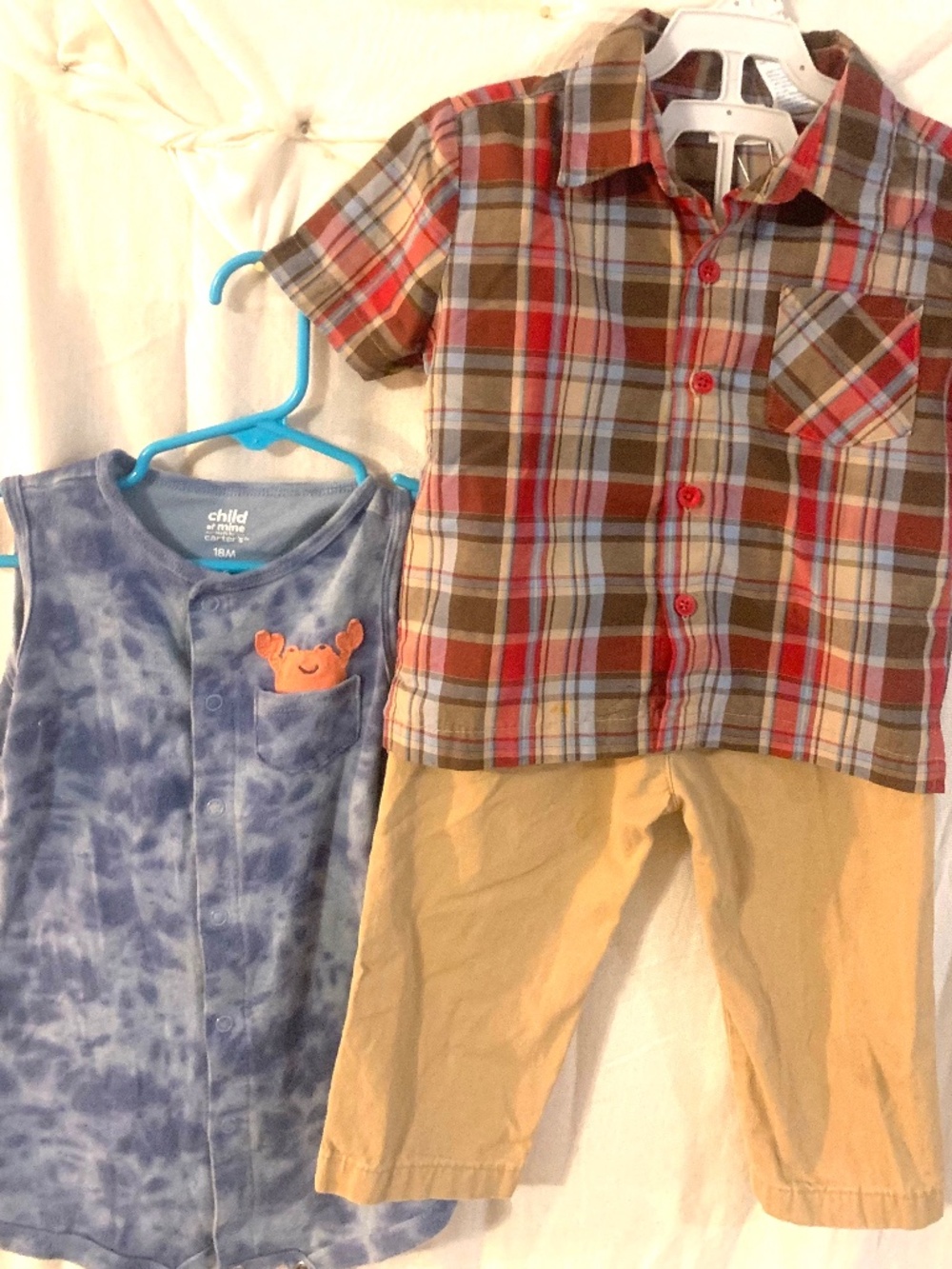 Boy's 18 mo Lot 3pc Summer Jumper + Outfit
